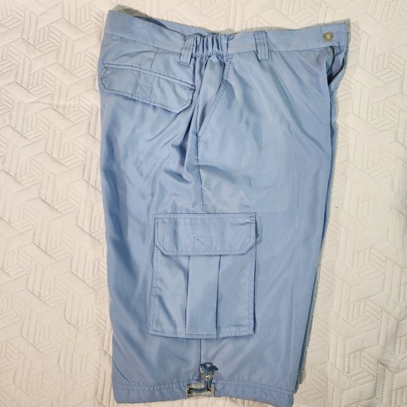 Pj Mark Other - PJMark Absolute Cargo Shorts mens L Vintage Baggy Y2K Blue 5 Pocket Long Length